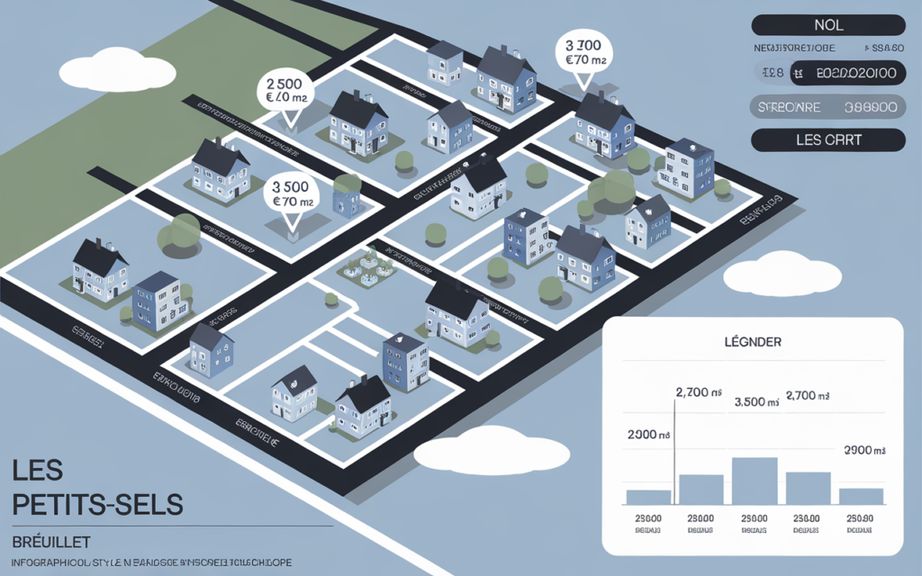 Évolution du prix au mètre carré à Petits-Sels, Breuillet