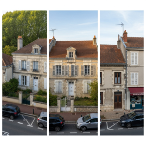 Vue d'une maison ancienne au centre de Breuillet, idéale pour une estimation immobilière