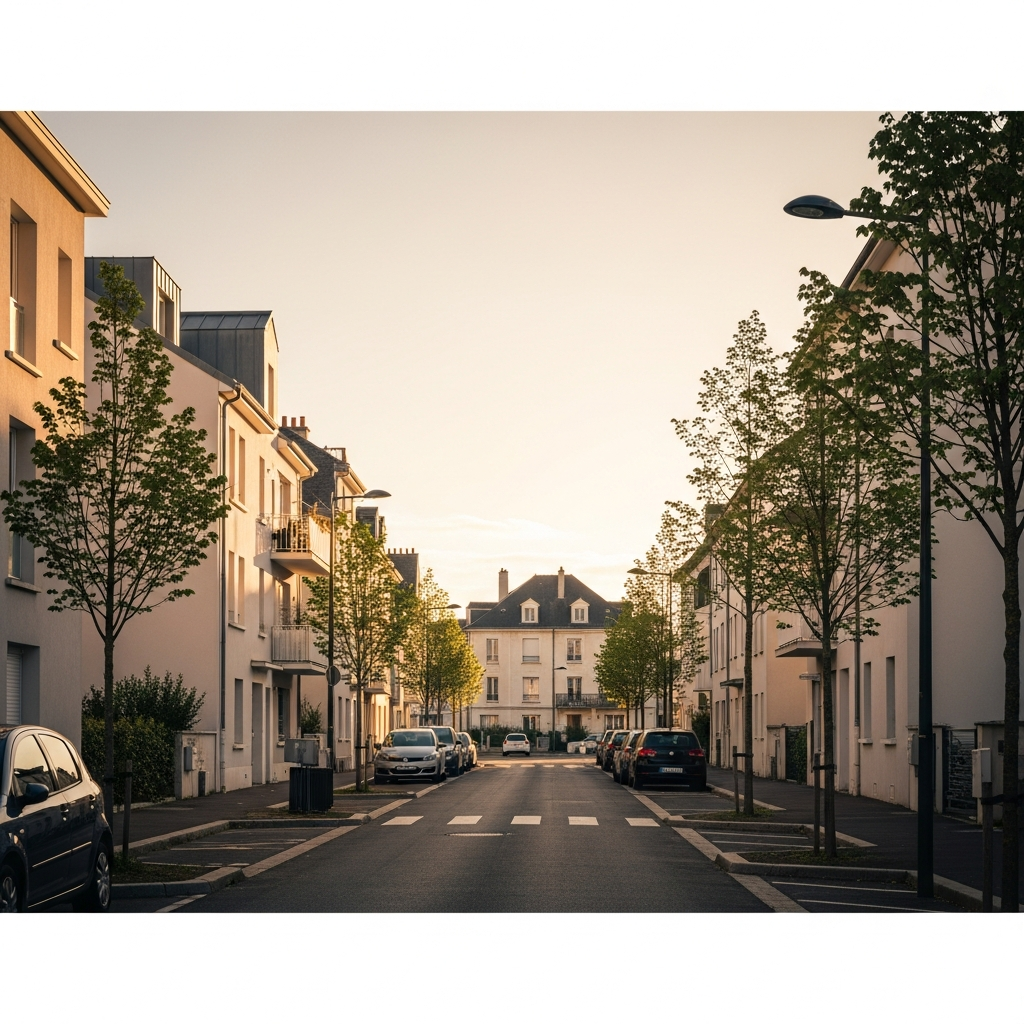 Graphique représentant le prix moyen au mètre carré dans le centre-ville de Breuillet