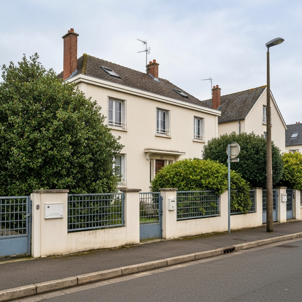 Vue d'une maison pavillonnaire à Breuillet Boissière pour estimation