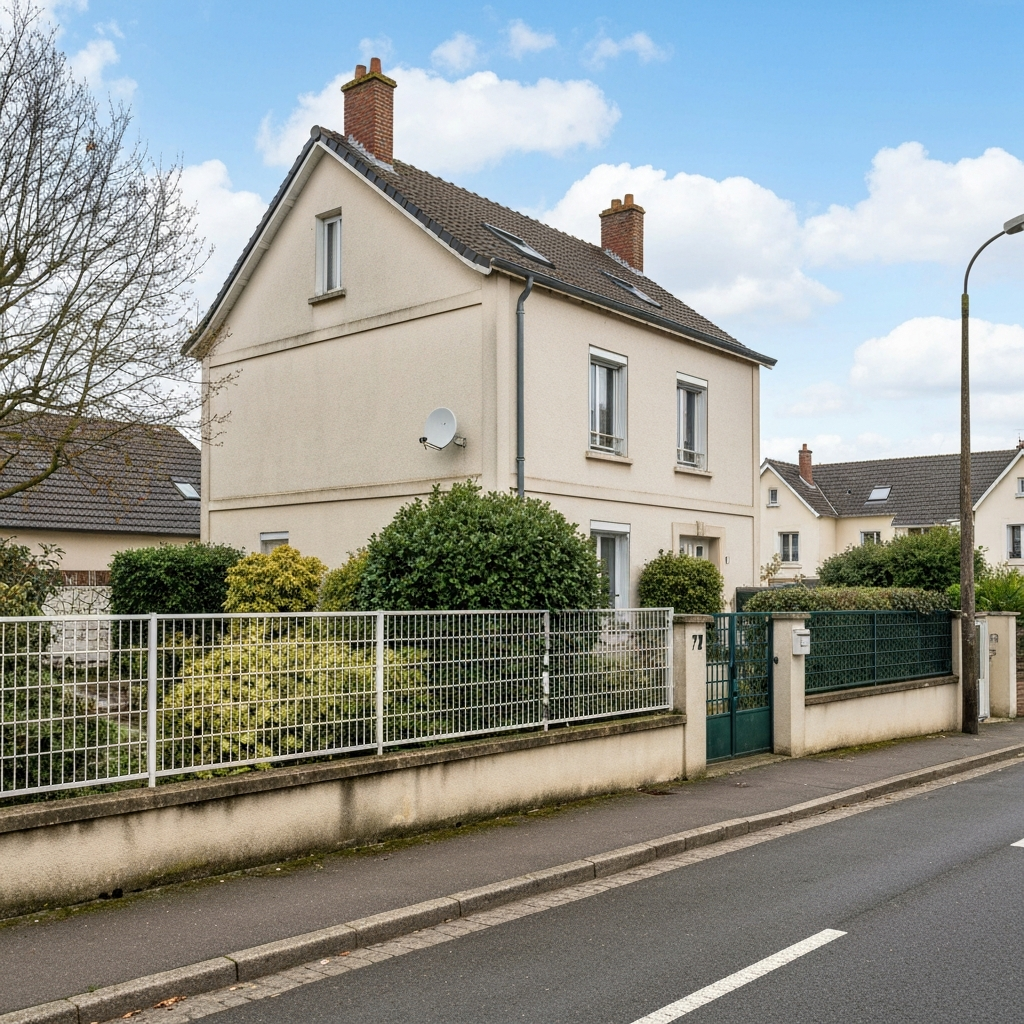 Vue de la maison située Rue de la Badaudière à Breuillet pour estimation immobilière