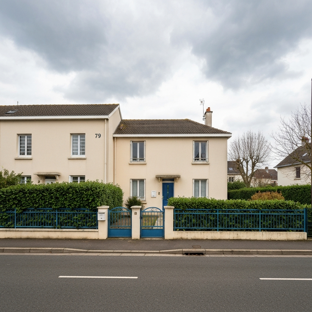 Vue aérienne d'un terrain à Rue de la Tuilerie, Breuillet
