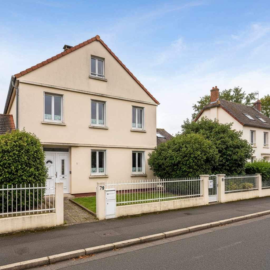 Vue d'une maison dans le Quartier du Plateau à Breuillet pour estimation DPE
