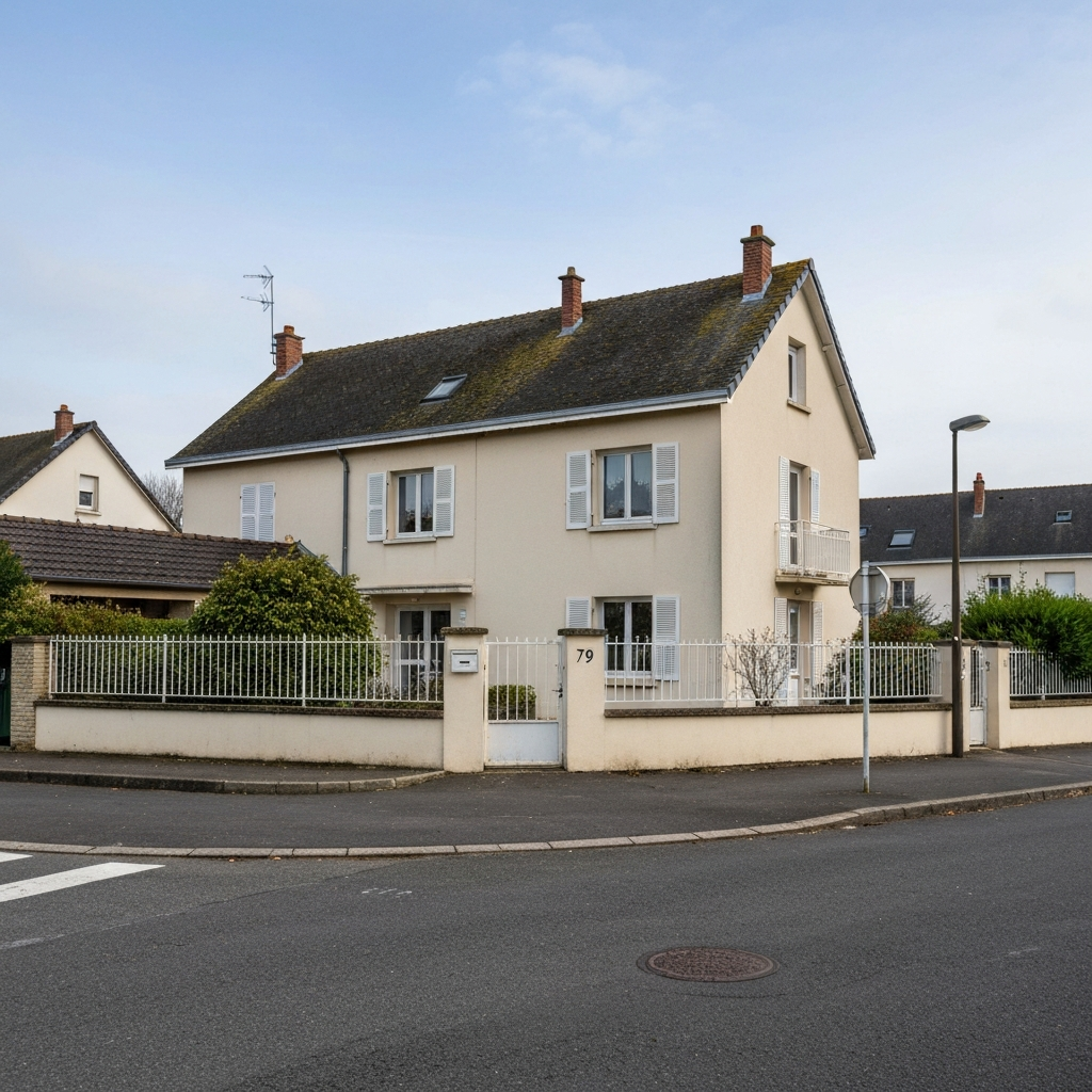 Vue extérieure d'une maison à Rue de la Courte Pluche, Breuillet, pour estimation immobilière