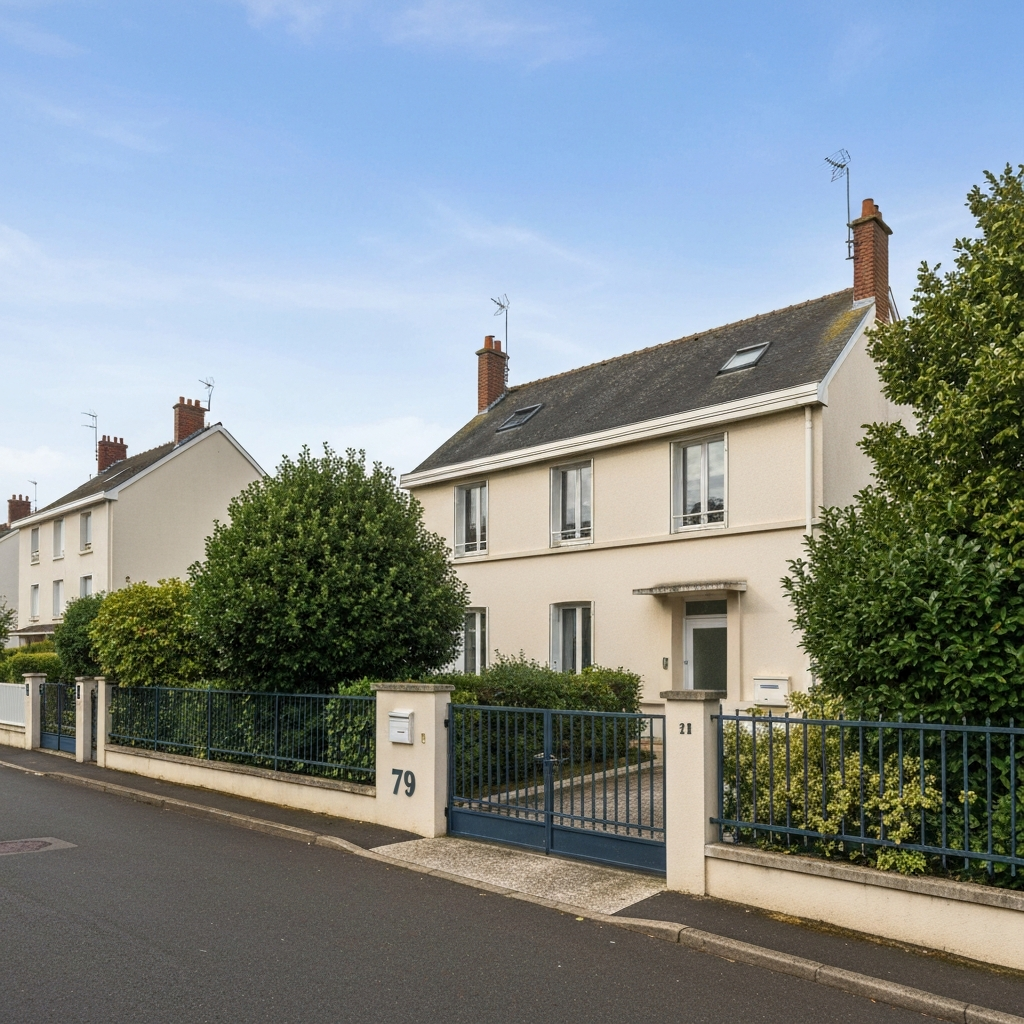 Vue d'un bien immobilier situé sur la Rue du Moulin des Muses